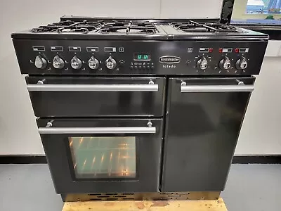 Rangemaster Toledo Dual Fuel Range Cooker In Black 90cm • £649