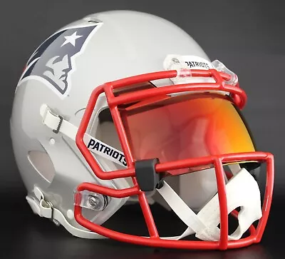 *CUSTOM* NEW ENGLAND PATRIOTS NFL Riddell Speed AUTHENTIC Football Helmet • $359.99