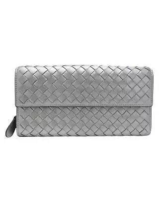 Pre Loved Bottega Veneta Luxurious Intrecciato Leather Long Wallet  -  Wallets • $696