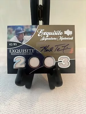 2007 Upper Deck Exquisite Signature Material MARK TEIXEIRA Rookie Card #D To 85 • $33