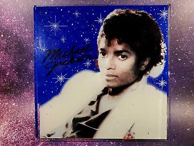 Vintage Carnival Fair Prize Glass Michael Jackson 80s 6x6 Retro Thriller  • $22.99