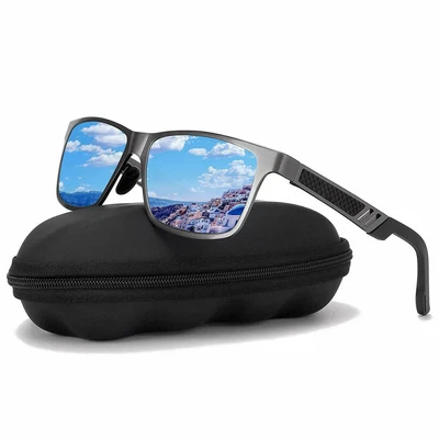 $19.99 • Buy Lanon Men HD Polarized Sunglasses Al-Mg Metal Frame Driving UV400 Glasses