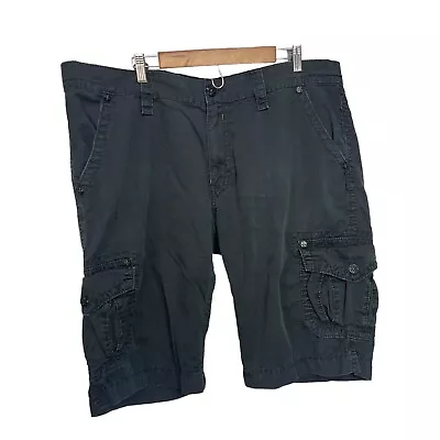 Rock Revival Classic Cargo Shorts W/Leather Detail Men's 42 • $40.50