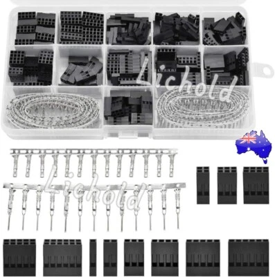 620x Male Header Female Connector Housing Kit Dupont Wire Jumper Pin Crimp Pin • $19.55