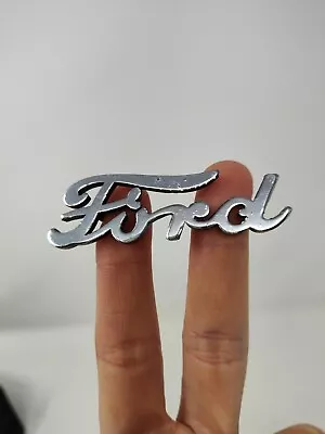 Vintage   FORD  1940 Chrome Script Emblem Ornament Original  • $44.95