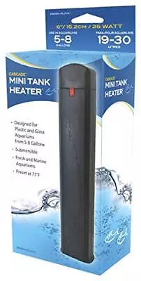 Cascade Mini Fish Tank Heater – Fully Submersible – Great For Freshwater And ... • $23.71