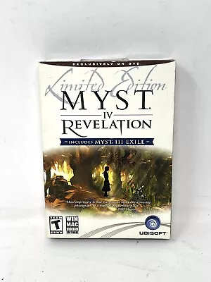 MYST IV: Revelation & MYST III EXILE-- (Windows/Mac 2004) DVD USA NEW • $13.90