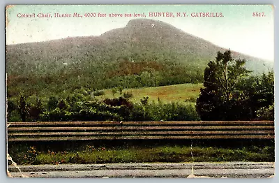 Catskills Hunter NY - Coloniel Chair Hunter Mts. 4000 Ft. - Vintage Postcard • $6.79