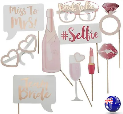 Bride To Be Hens Night Party Bachelorette Selfie Photo Booth Prop Game Pink Sign • $13