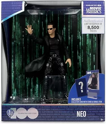 McFarlane Movie Maniacs WB100 Wave 2 The Matrix Neo 6-Inch Scale (PRE-ORDER) • $39.98