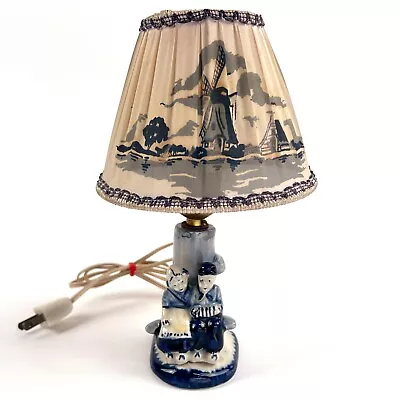 Vintage Handmade In Holland Table Lamp Nightlight 9” Inches Tall • $39.99