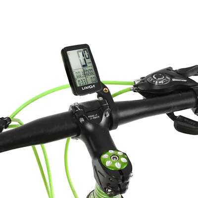 USB Wireless LCD Bike Computer Backlight MTB Bicycle Cycling Speedometer W/Mount • $21.99