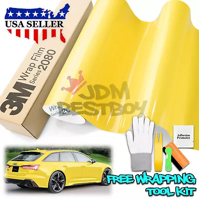 Genuine 3M 2080 G15 Gloss Bright Yellow Vinyl Wrap Vehicle Film Decal Sheet Roll • $20.95