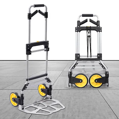 Heavy Duty Industrial Compact Folding Hand Truck And Dolly 264 Lbs Capacity New • $54