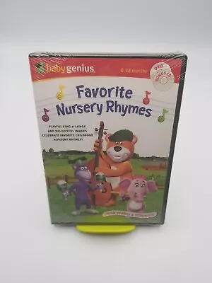Baby Genius Favorite Nursery Rhymes DVD + CD 0-48 Months BRAND NEW SEALED • $9.99