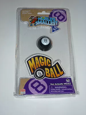 World's Smallest Magic 8 Ball Retro Toy Miniature Super Impulse Mattel Games New • $10.99