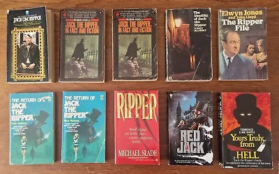 Jack The Ripper Paperback Novels (Various Dates And Titles) (10) • £22