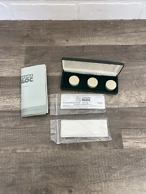 Vintage Magna Bloc Set Of 3 Therapeutic Magnets & Adhesive Pads And Case • $54.99