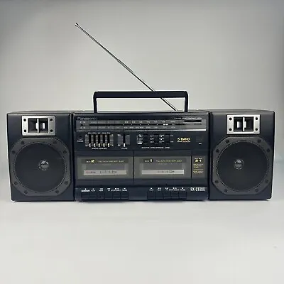 Vintage Panasonic Boombox Ghetto Blaster RX-CT800 Stereo Dual Cassette AM/FM • $59.99