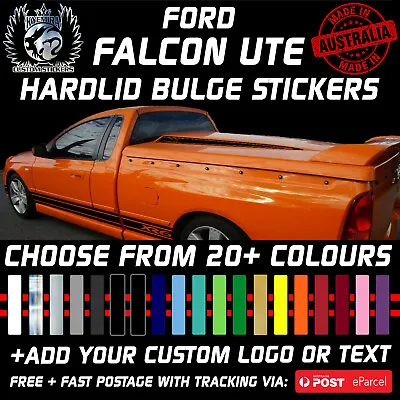 Pair BA/F FPV Ford Falcon XR8 UTE HARDLID STICKERS Boss Barra Turbo CUSTOMIZED • $47