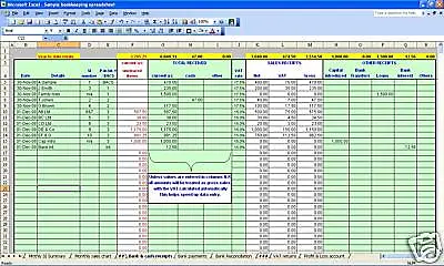 Bookkeeping And VAT Spreadsheets For Businesses With Cash Sales 2024 Year End • £14.99