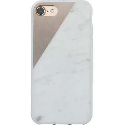 $18.14 • Buy NATIVE UNION Clic Marble Metal For IPhone SE2/8/7 (No Qi Charging) - White/Gold