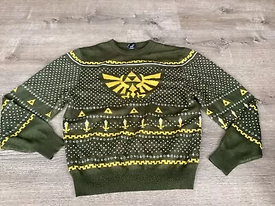 Nintendo Official Legend Zelda Link Knit Hyrule Sweater Mens Size Med  • $28.04