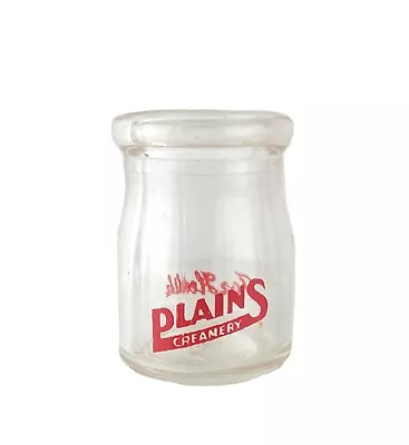 Vintage Miniature Glass Cream Bottle Plains Creamery For Health Creamer • $11.99
