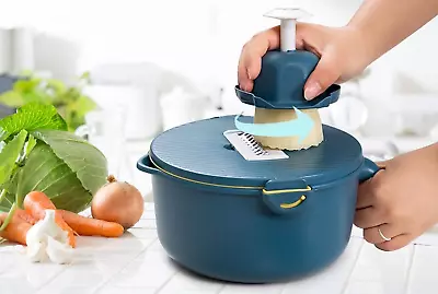 Vegetable Chopper Mandoline Chopper Manual Slicer Kitchen Food Prep Home • £13.99