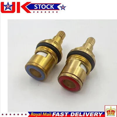 Pair Kitchen Ceramic Tap Cartridge Valve Disc Insert Quarter Turn 1/2  20teeth • £6.99