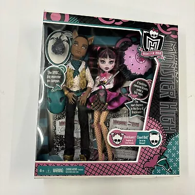 Monster High Forbitten Love Draculaura & Clawd Wolf Dolls Mattel 2011 NRFB • $456.56