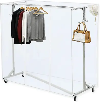 $138.93 • Buy Simple Houseware Industrial Grade Z-Base Garment Rack, 400lb Load With 62  Extra