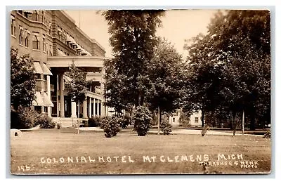 RPPC ~ Marine City Michigan Mt Clemens Colonial Hotel ~ UNPOSTED • $12.99