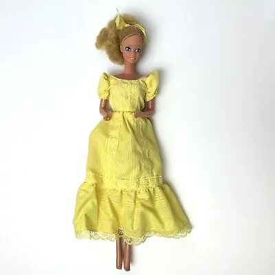 Vtg 1966 Mattel Magic Curl Barbie Doll #3856 Made Taiwan W Ring Hair Bow & Dress • $24.89