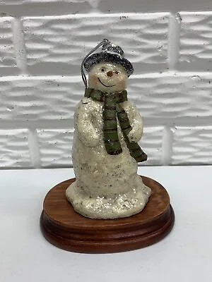 $19.95 • Buy Ragon House Mica Glittered 6” Snowman With Hat And Scarf Ornament Or Figurine