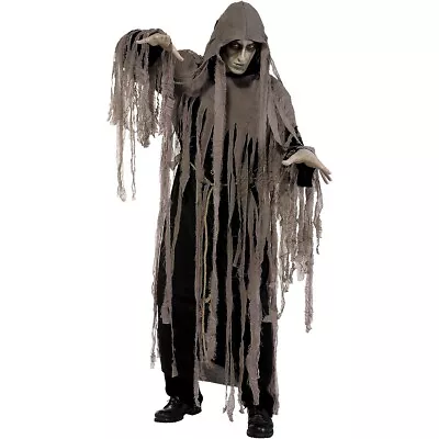 Grim Reaper Costume Adult Scary Ghost Halloween Fancy Dress • $18.62