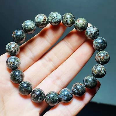 10mm Genuine Natural Black Seraphinite Crystal Bracelet AAA • $6.50