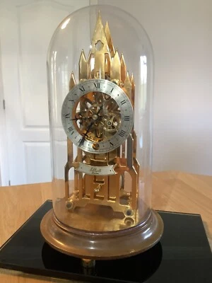 £425 • Buy Elliot Fusee Cathedral Style Domed Glass Mantle Clock