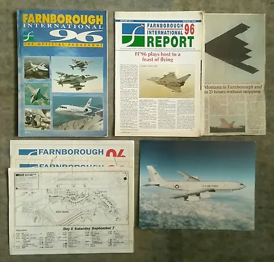 £4.49 • Buy 1996 Farnborough International Sbac Airshow Programme + Extras, Gripen Fold Out