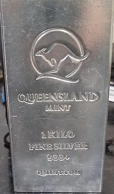 1kg Queensland Mint Kangaroo 99.9% Pure Silver Extruded Bar • $1495