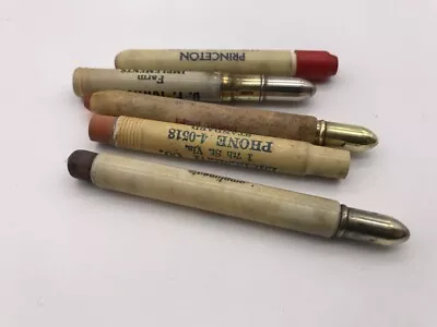 Lot VTG Advertising Bullet Pencils Farm Machinery Silo Welding Shop Brass AS IS • $16.99