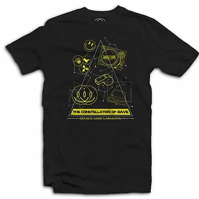 £16.95 • Buy Constellation Of Rave T-Shirt - Acid House Music Techno Old Skool