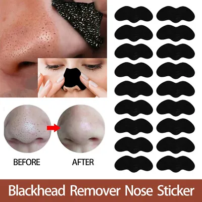 1-100pcs Nose Pore Strips Blackhead Removal Unclog Pores Smooth Deep Cleansing • £2.24
