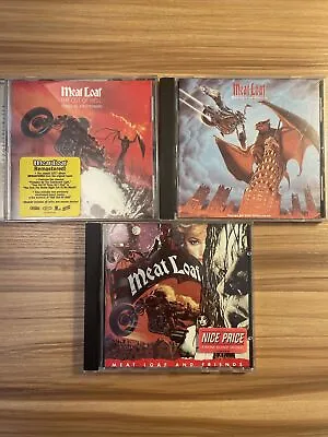 Meat Loaf (3) CD Lot Bat Out Of Hell Bat Out Of Hell II Meatloaf And Friends • $10.99
