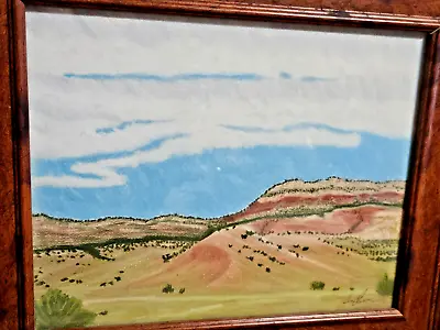 Beautiful Original Pastel New Mexico Landscape Painting In Natural Colors Rivera • $139.99