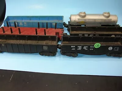 18. LOT Of 6 LIONEL FREIGHT CARS .4 Gondola Flat Tank • $23.99