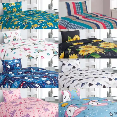 $17.50 • Buy 3pc Sheet Set Twin Toddler Boy Girl Kid Room Cozy Brushed Soft Flexible Bedding 