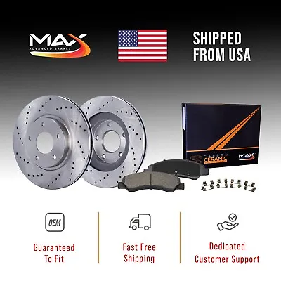 Front Drilled Brake Rotors + Pads For 2004-2013 Mazda 3 Sport 2.0L • $103.87