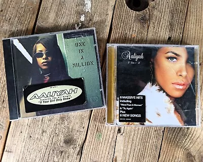 Aaliyah CD Album Bundle: One In A Million I Care 4 U ~ Hip Hop Funk/Soul • $8.65