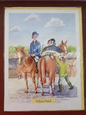 Horse Riding Cards Horse Birthday Card Funny Card Horses BLANK Greetings Card  • £0.99